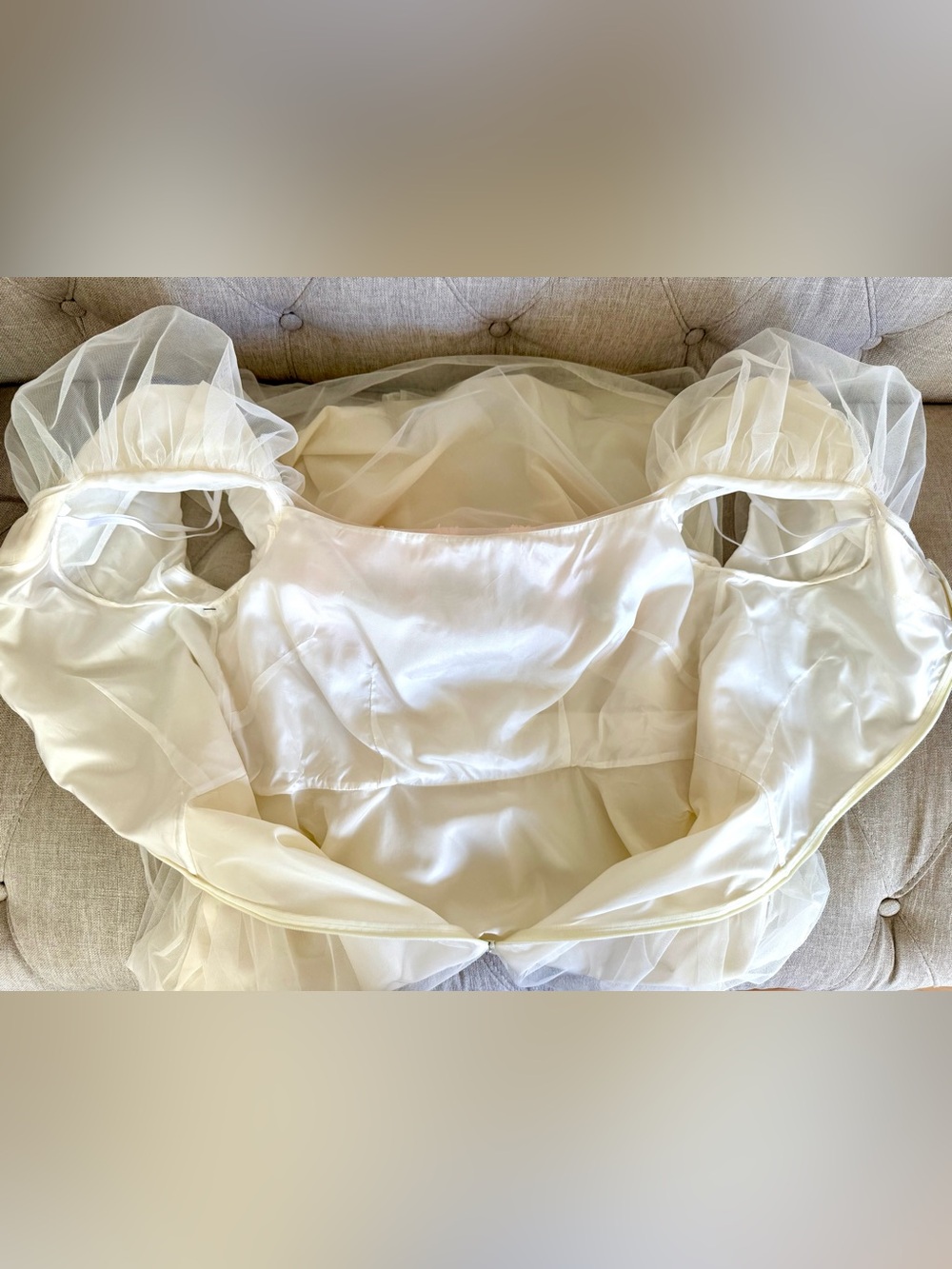 Simone Rocha Exclusive Bridal Carnation Ivory Tulle Dress UK 12 / US Large NWT - Picture 16 of 16
